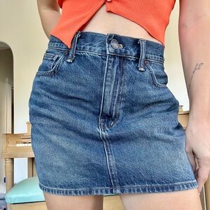 Madewell Blue Denim Mini Skirt